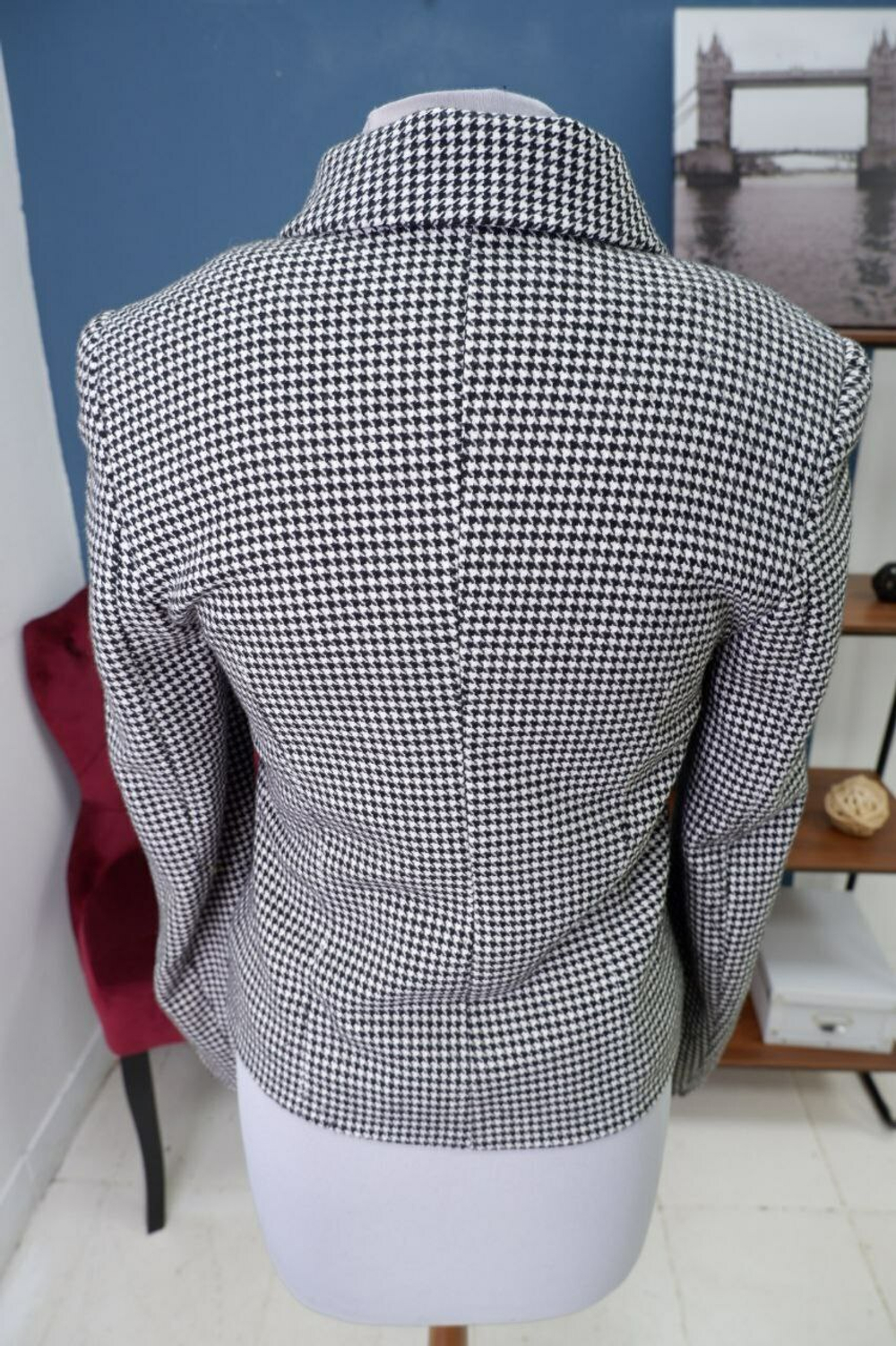 Пиджак с принтом 42 размер