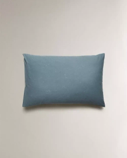 ZARA HOME НАВОЛОЧКА С ПРИНТОМ «РЫБЫ», СИНИЙ