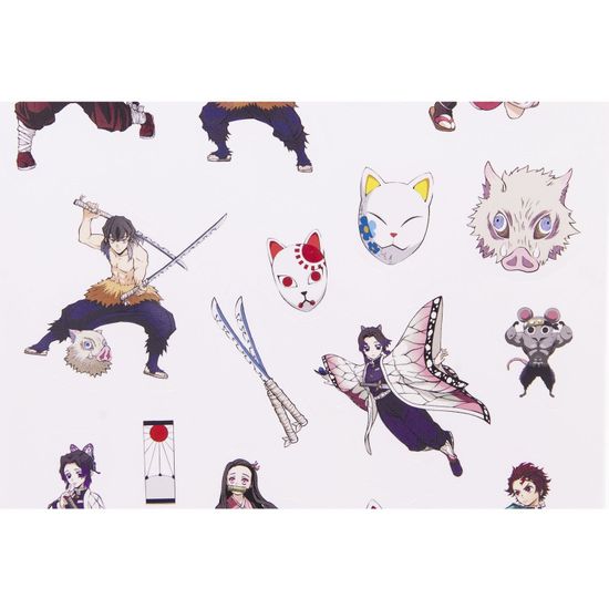 Подарочный набор Клинок, рассекающий демонов / Demon Slayer (Набор Магнитов, Значок, Наклейки)