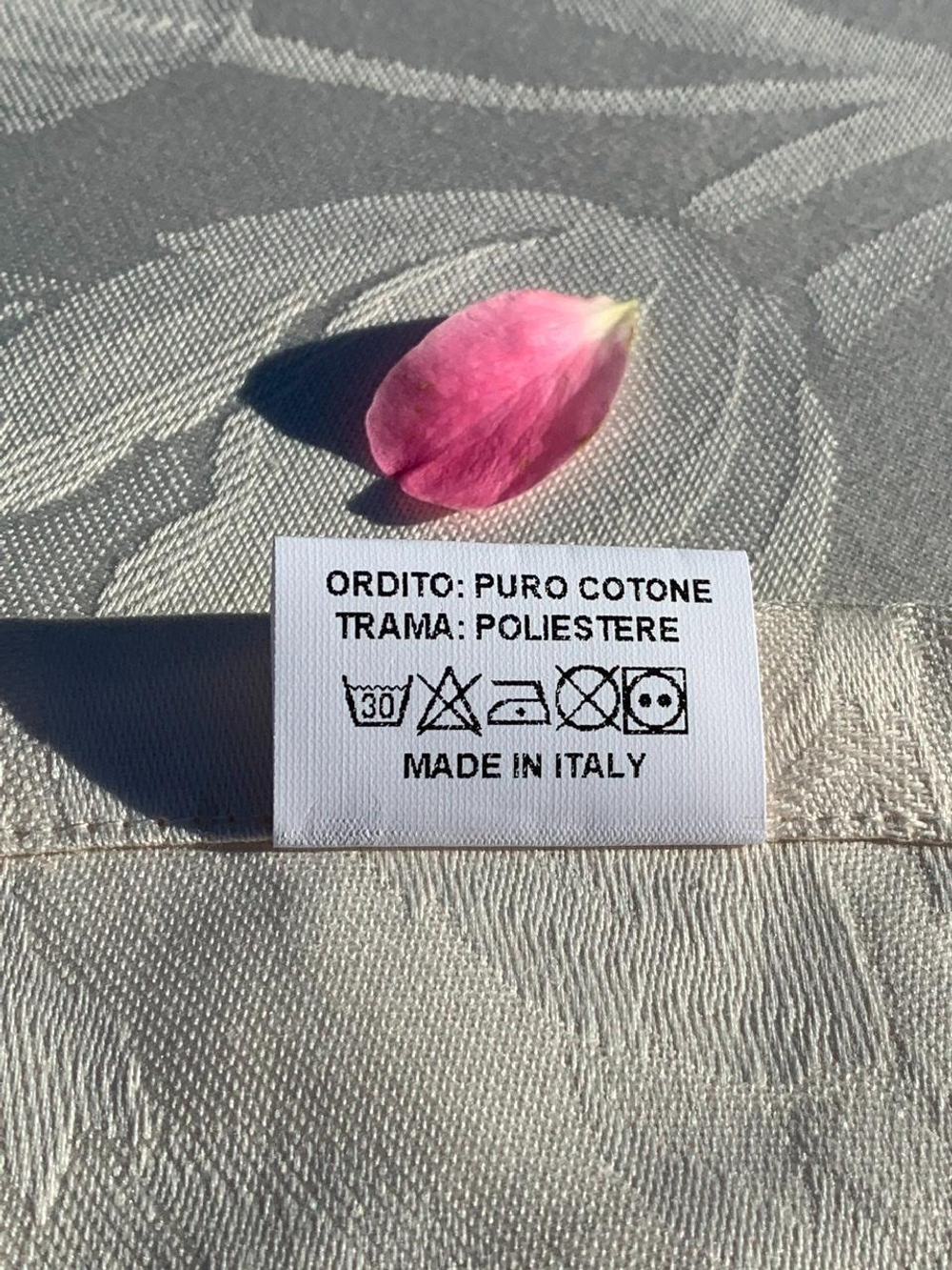 Скатерть 150х220 и 8 салфеток EmilioGatti Tulipan белые