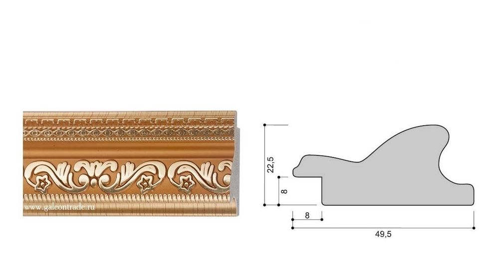 Багет интерьерный 49.5*22.5 4410C-139A1 (140424)