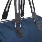Сумка спортивная «Sports style», на молнии, с белой полосой, цвет синий, 40*22*26 см