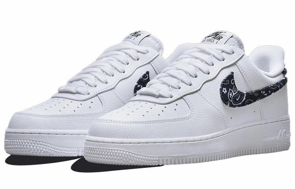 Кроссовки Nike Air Force 1 Low 07 Essential "Black Paisley" (Женская размерная сетка)