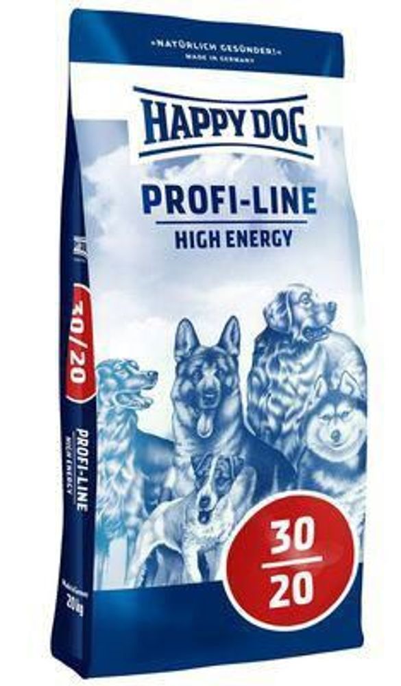 Сухой корм Happy Dog Profi-Line High Energy 30/20 для взрослых собак уличного содержания и собак с высокой активностью 20 кг