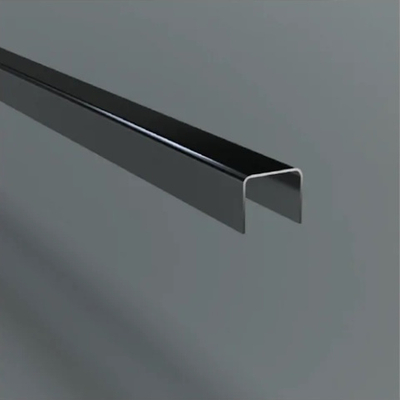 Декоративная U-образная вставка ZBU, нержавеющая сталь полированная