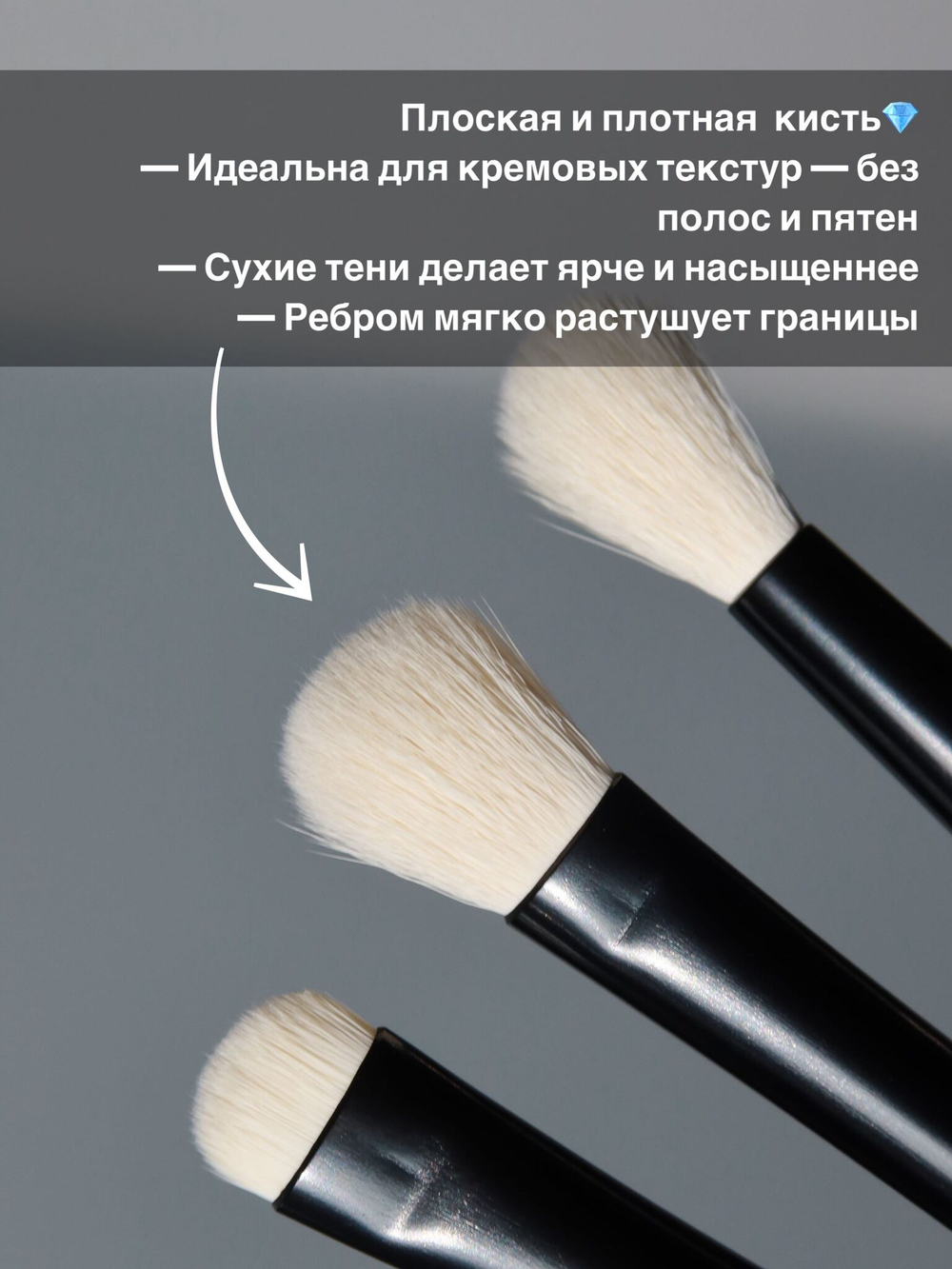 Базовый набор кистей для макияжа глаз NONSTOPMAKEUP