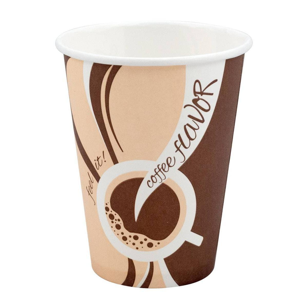 Бумажный стакан 350мл. Coffee Flavor, 1000шт/кор. Есо рак