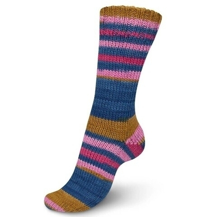 Пряжа Talking Lines Color 6-нитка (05103/Цвет джинсовый-аметист-розовый-андалусский зеленый), 150гр/375 м