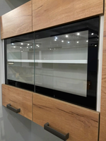 Кухня Крафт 2,0м (ЛДСП) + столешница 2,0м (черный янтарь)