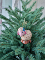 Фарфоровая игрушка любимая овечка