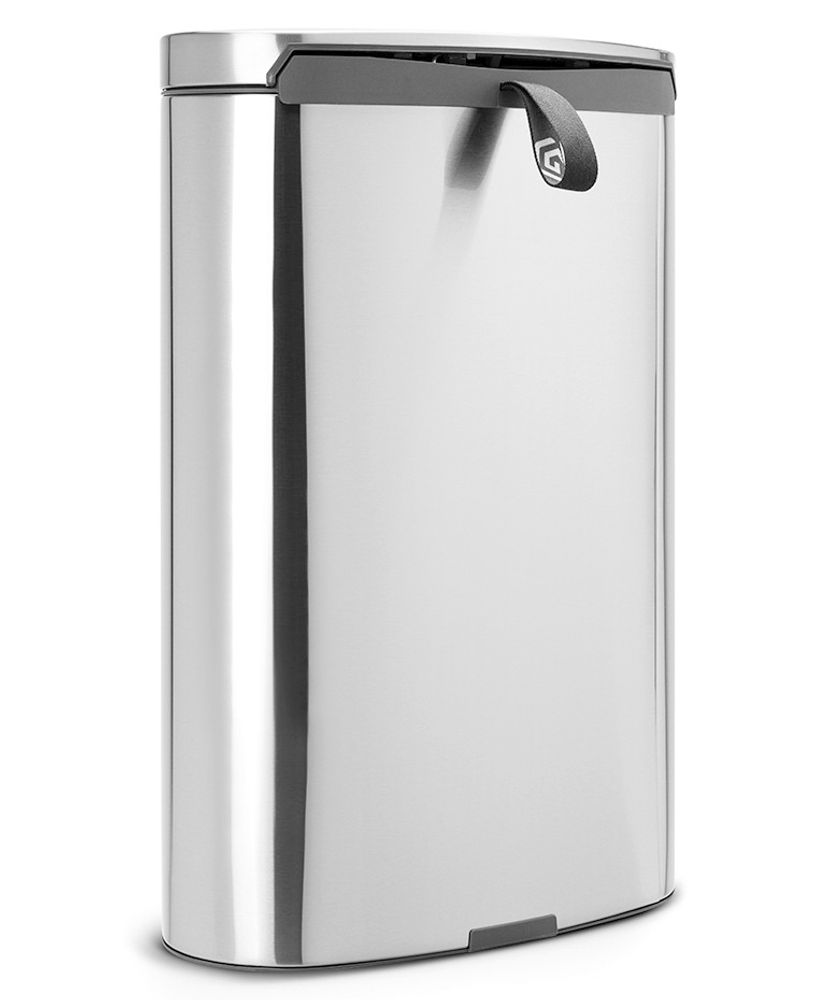 Brabantia FlatBack+ Ведро для мусора с педалью, с защитой от отпечатков пальцев, 40л