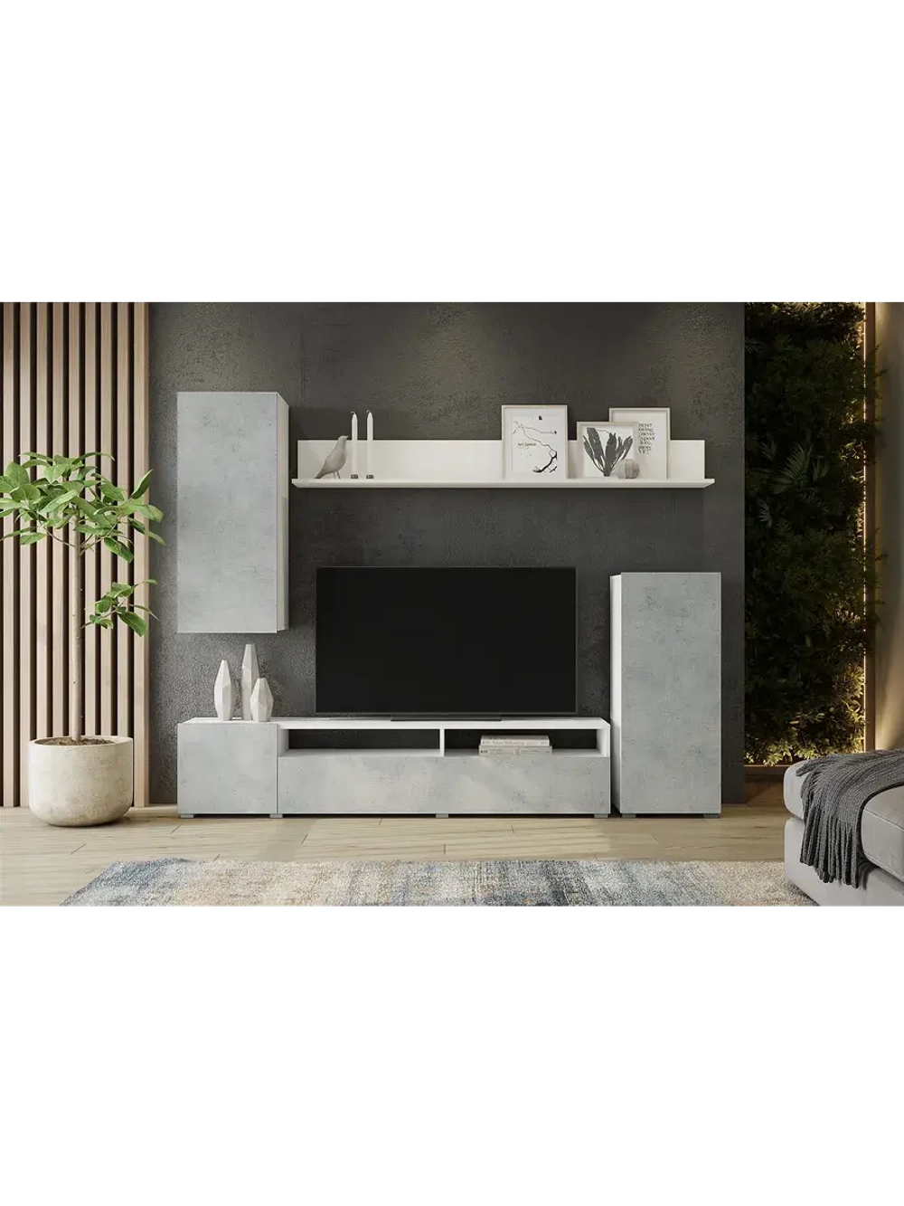 Стенка в гостиную со шкафом 168х35х213 см