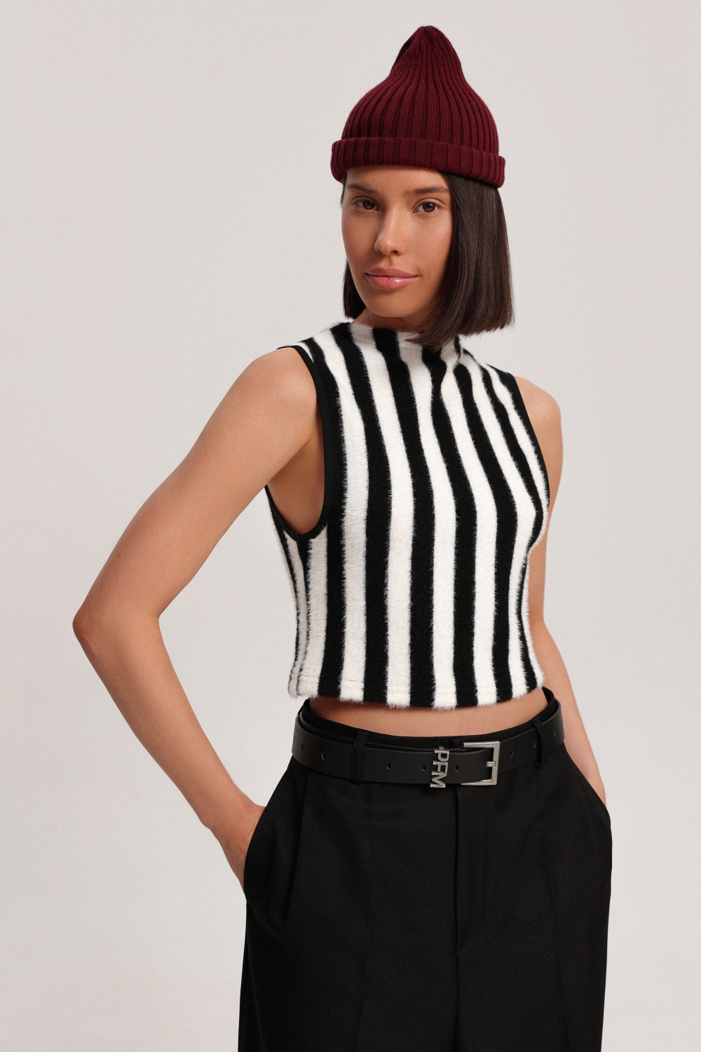 Топ в полоску