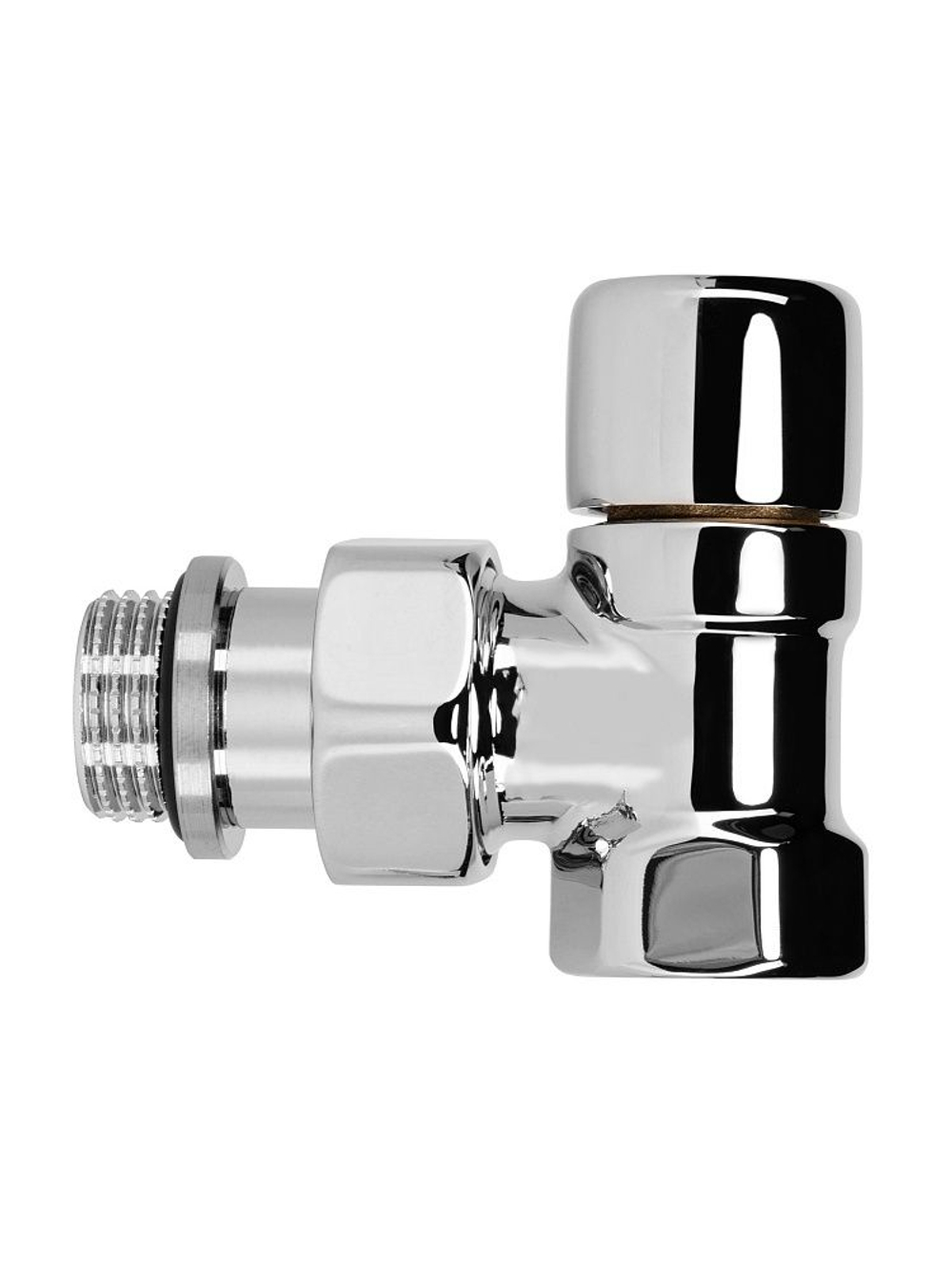 Набор термостатический для радиатора угловой Design 1/2" М30х1,5 Хром Royal Thermo
