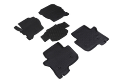 Резиновые коврики с высоким бортом для Land Rover Discovery III 2004-2009, Seintex.84078