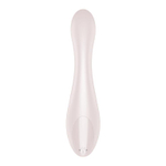 Бежевый вибромассажер G-Force - 19 см.