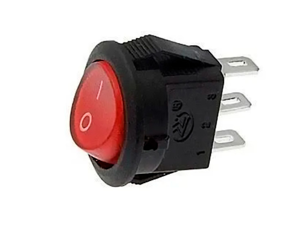 Кнопка KCD5-102-2- C3-R3P on-on