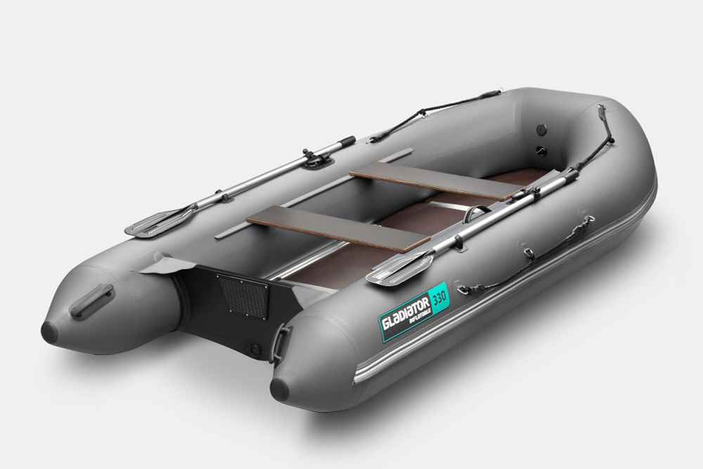 Надувная лодка GLADIATOR B330 тёмно-серый