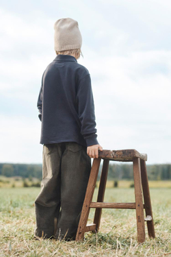 ZARA ВЕЛЬВЕТОВЫЕ БРЮКИ, ТЕМНЫЙ ХАКИ