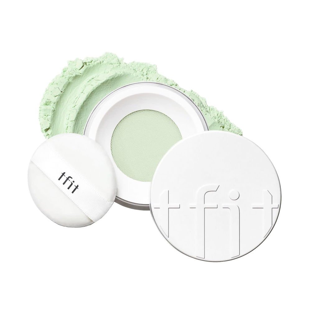 TFIT, полупрозрачная финишная пудра, оттенок 03 зеленый, 7 г (0,24 унции)