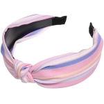 Ободок для волос «ЛАФАНТАЛЬ», мятный шлейф, ширина 4см, микс 6 цветов (стикер на внутр. часть)