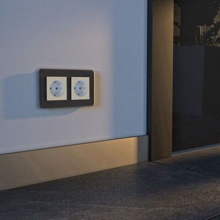 Розетка с подсветкой (айвори матовый)