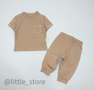 Комплект хлопковый, Бежевый