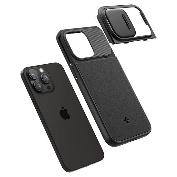 Чехол Spigen Optik Armor MagFit для iPhone 15 Pro Max (ACS06599) Black