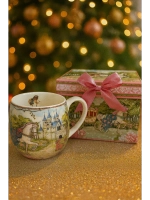 Новогодний кружка с изображением лошади