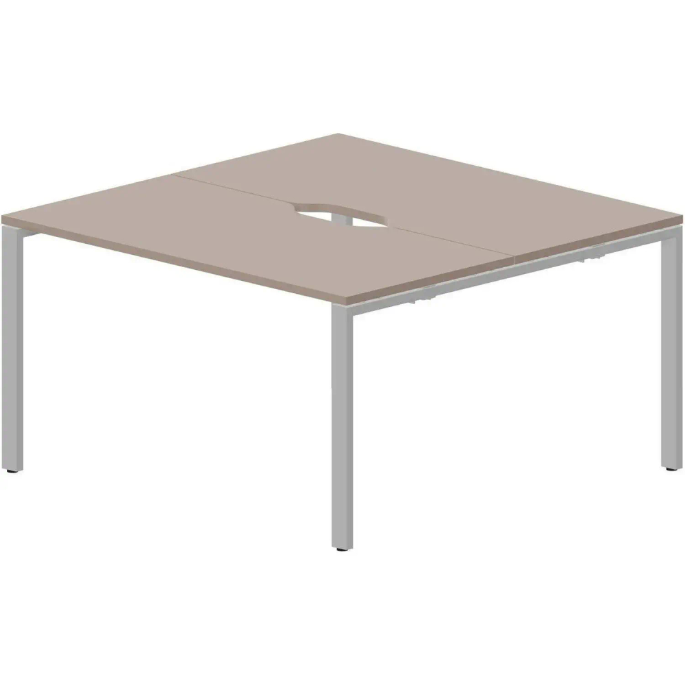 Стол составной STRIKE 2раб.м 2эр.в. 1380х1366 STN2TV147TRAL Тортора,оп.Алюм