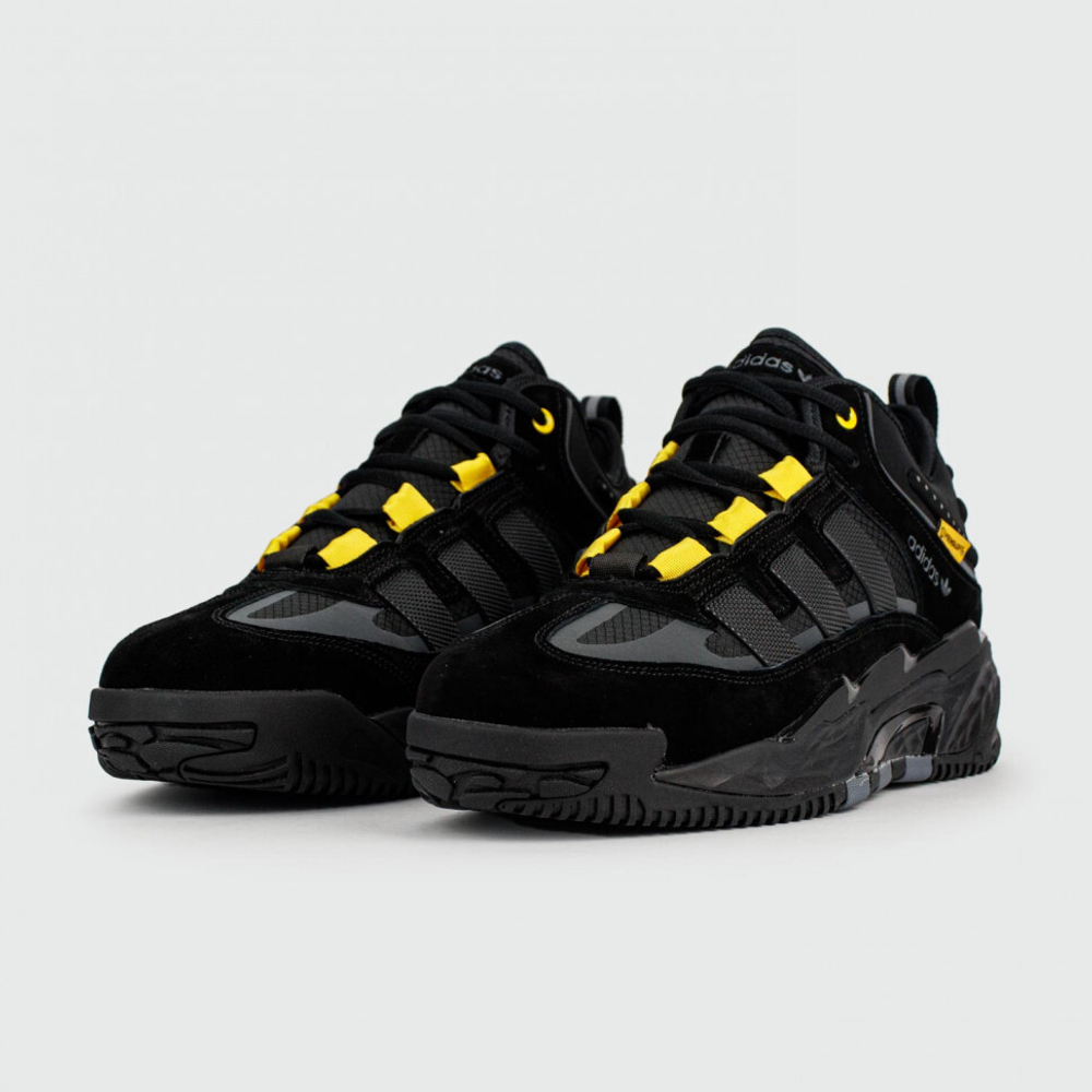 кроссовки Adidas Niteball Black / Yellow Winter