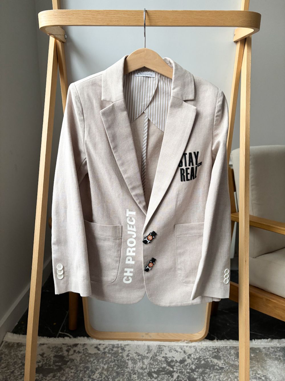 Новый хлопковый пиджак Choupette, 128