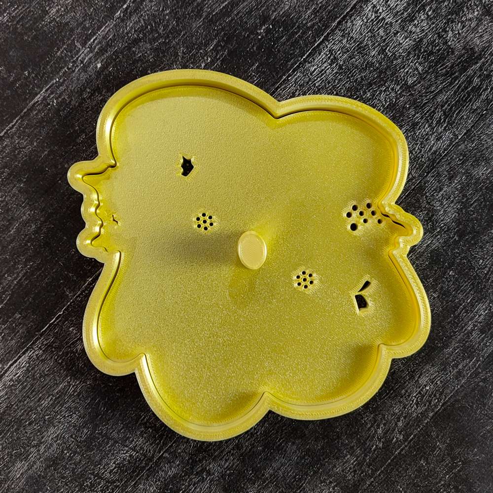 Штамп Варежки с листом пуансеттии №1