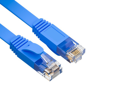 Патч-корд плоский Ripo UTP4 Cat 6, RJ45-RJ45, 1,8 m, PVC (синий)