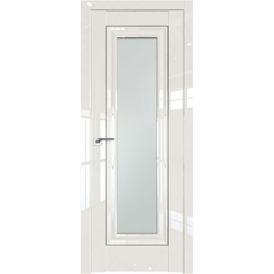 Межкомнатная дверь глянцевая Profil Doors 24L магнолия люкс остеклённая