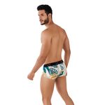 Мужские трусы хипсы белые с принтом Clever PURPOSES LATIN BOXER 079110