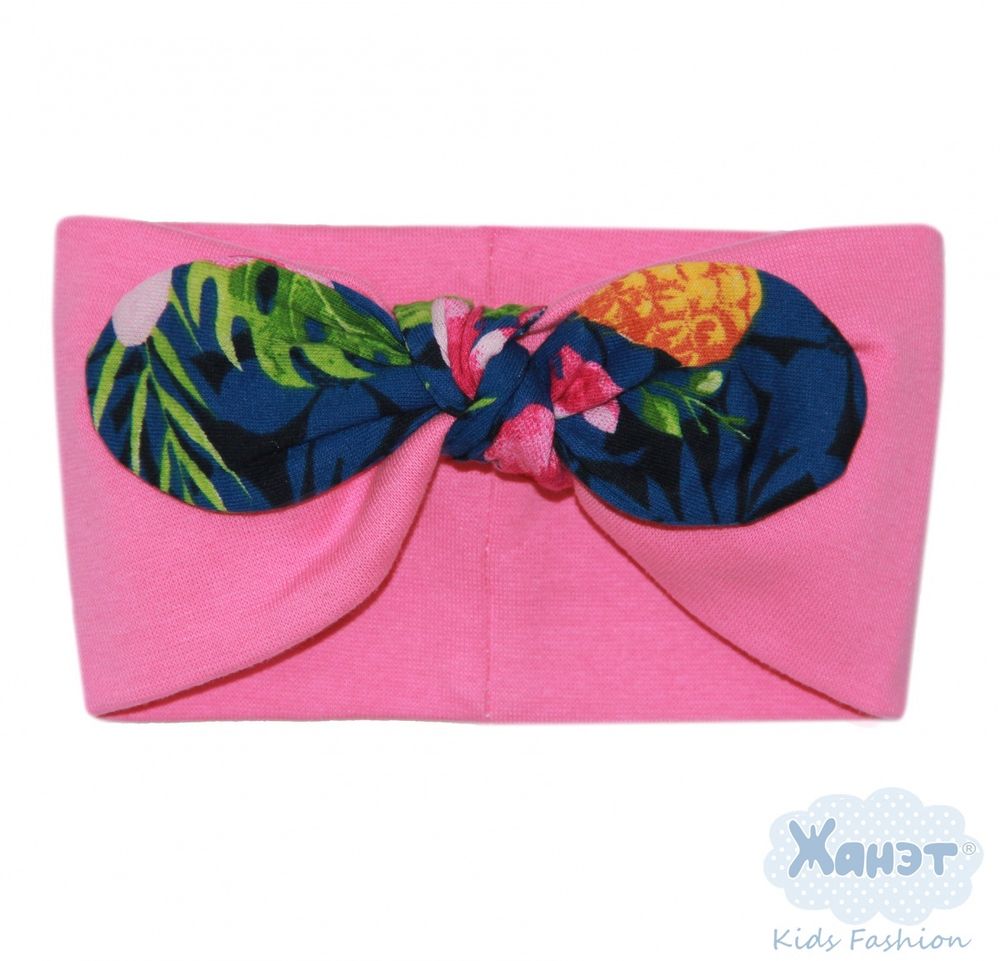 Повязка "Солоха" на голову "Тропический сад"