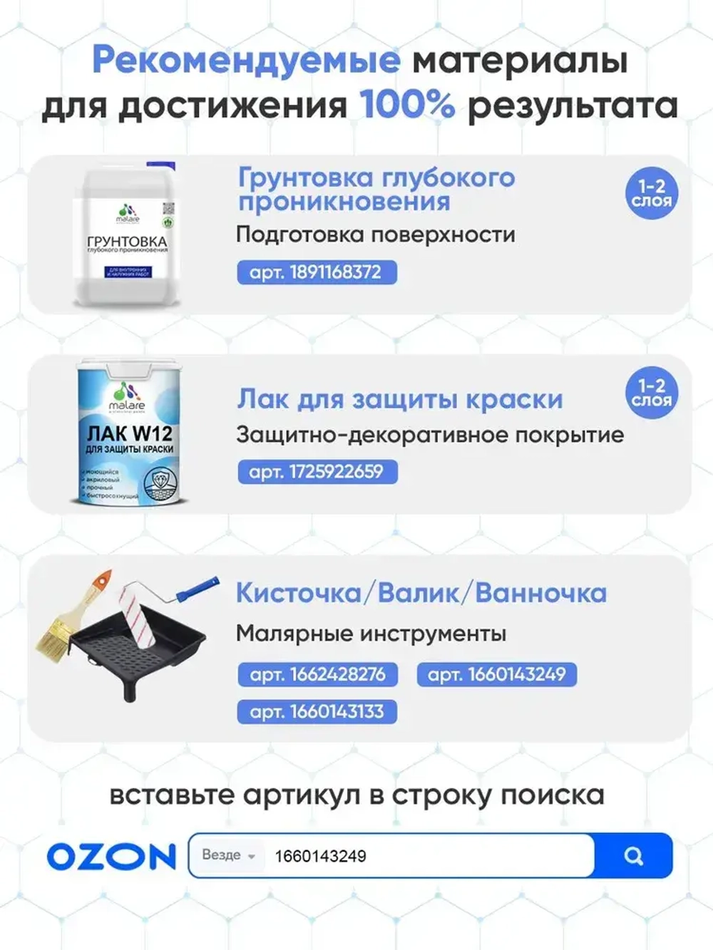 Влагостойкая краска от плесени и грибка Malare Professional акриловая для кухни, ванной комнаты, для сырых помещений, быстросохнущая без запаха, белый, (1л - 1.3кг)
