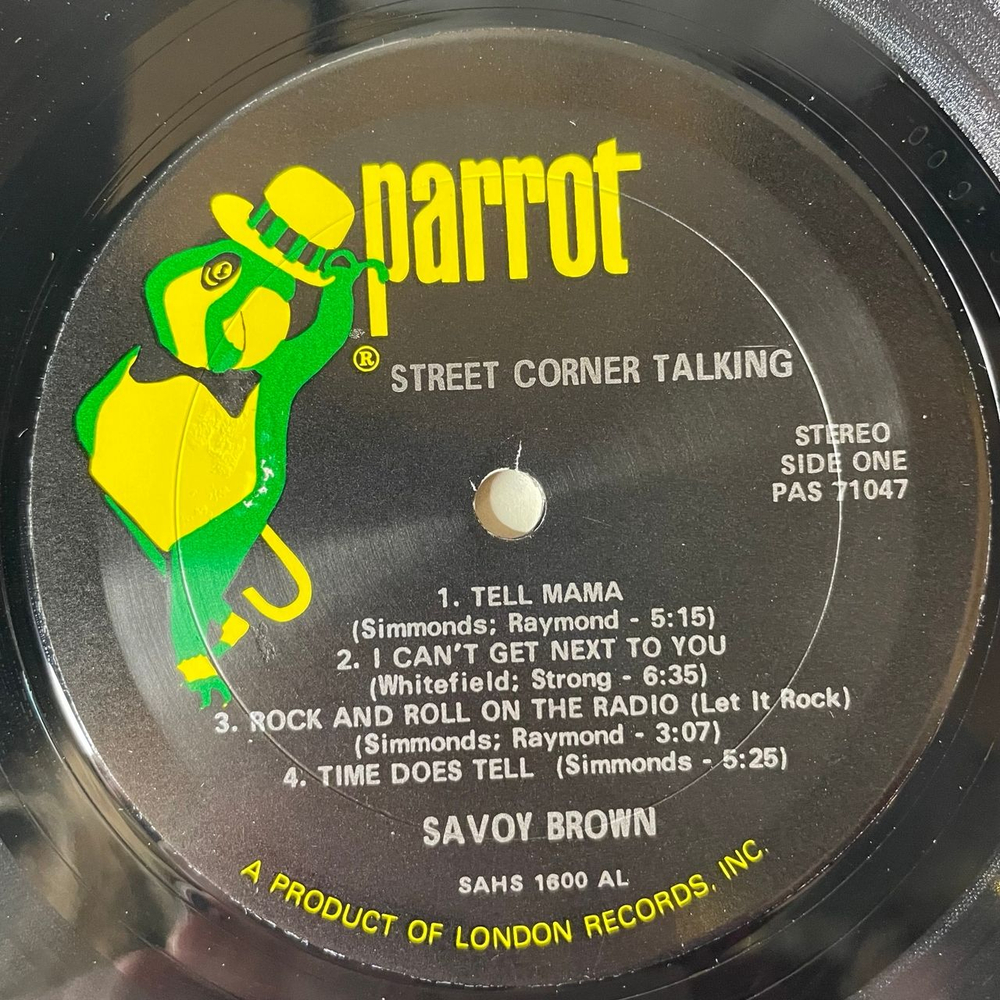Винтажная виниловая пластинка LP Savoy Brown Street Corner Talking (США 1971)