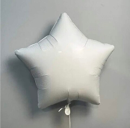 Шар фольгированный звезда 18" с гелием