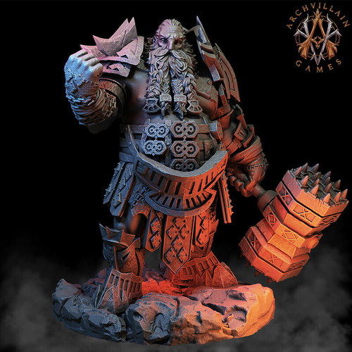 Grand Alliance Order Dwarfs Дварф воитель  миниатюра для dnd, днд, pathfinder, фентези, Настольная игра, НРИ, Варгейм, РПГ