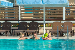 Шезлонг Nardi Omega без подлокотников, антрацит