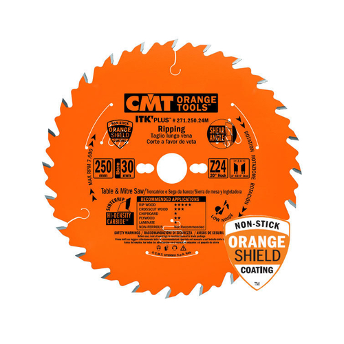 Диск пильный 165x20(+15,87)x1,7/1,1 18° 10° ATB + 8° SHEAR Z=24 CMT 271.165.24H