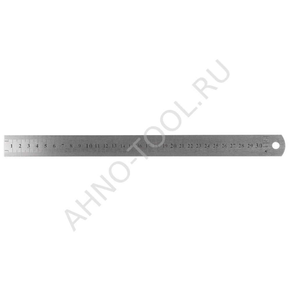 Линейка металлическая двусторонняя  300мм ГОСРЕЕСТР 89148-23 ТОЧИНТЕХ (с поверкой)