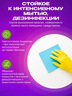 Краска моющаяся супербелая 3 кг AKRIMAX акриловая, быстросохнущая, для наружных и внутренних работ, для стен и потолков, матовое покрытие, белый