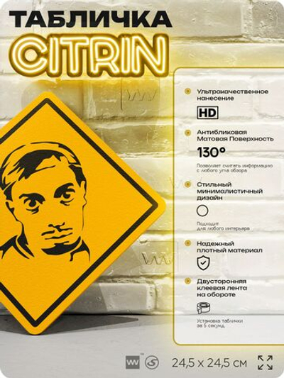 Табличка мем "В рот мне ноги" шуточная прикольная табличка на дверь и стену, для офиса и дома, декоративный знак, 24,5х24,5 см, пластиковая, Айдентика Технолоджи