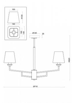 Люстра на штанге Freya Viva FR5266PL-05CH