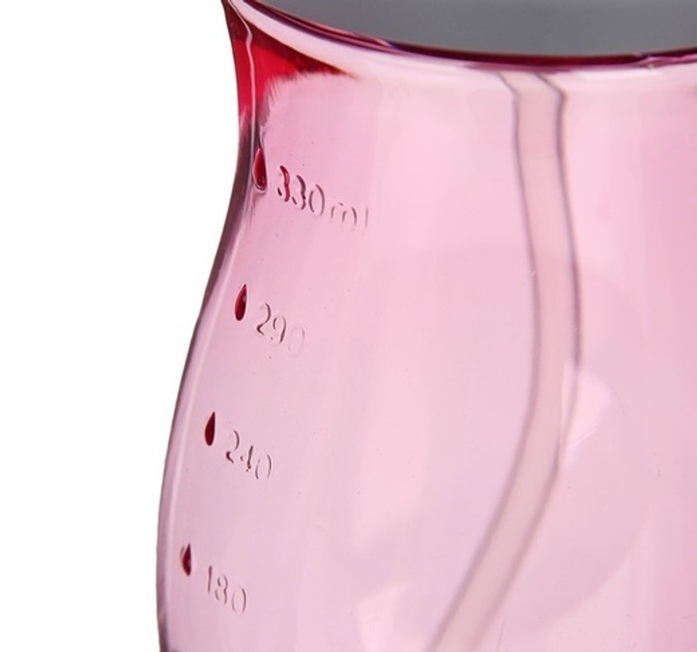 2825368 Поильник с трубкой, 270 мл, от 9 мес., цвет розовый