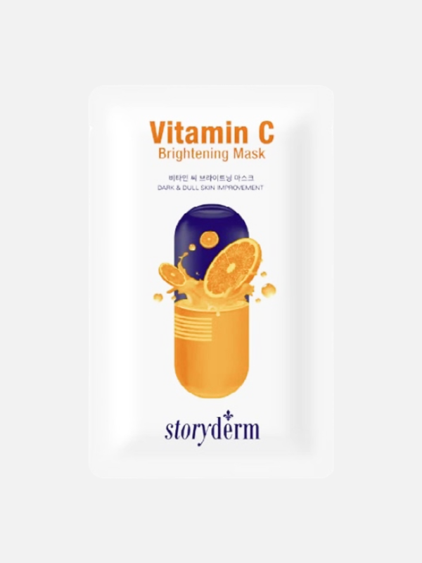 Осветляющая маска с витамином С Silk Mask Vitamin C Brightening, Storyderm, 1 шт