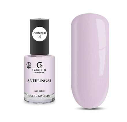 Grattol Antifungal Лак для ногтей от грибка и онихолизиса 03, 9мл